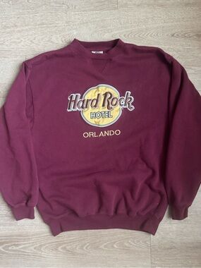 Vintage Hard Rock Cafe Maroon Crewneck